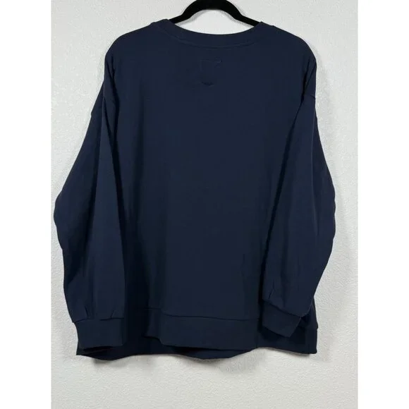 C&C California Women's 1X Navy Sweatshirt with Graphic Print - Picture 2 of 12